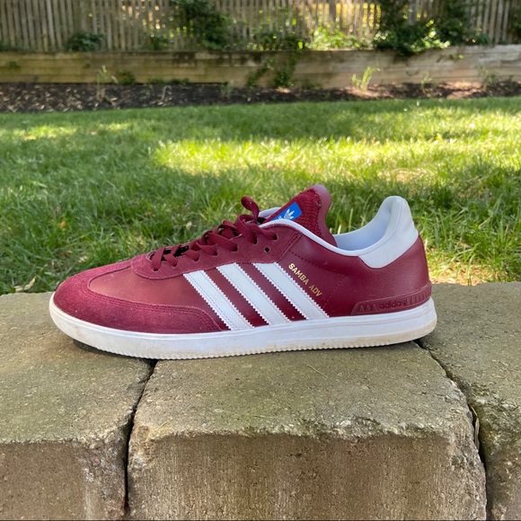 adidas samba adv burgundy